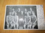 1905-06 Brattleboro Athletics Pro Basketball Postcard