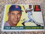 1955 Topps Ted Williams baseball card Boston Red Sox #2