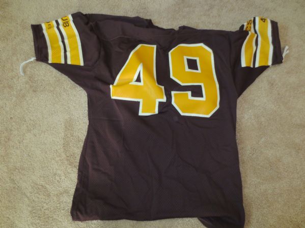 Two different Long Beach State University Football Game Used Jerseys