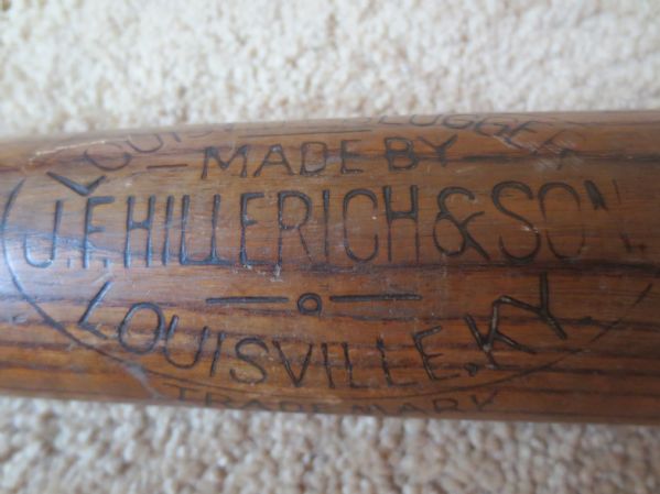 1897-1905 J.F. Hillerich & Son baseball bat 32 heavy