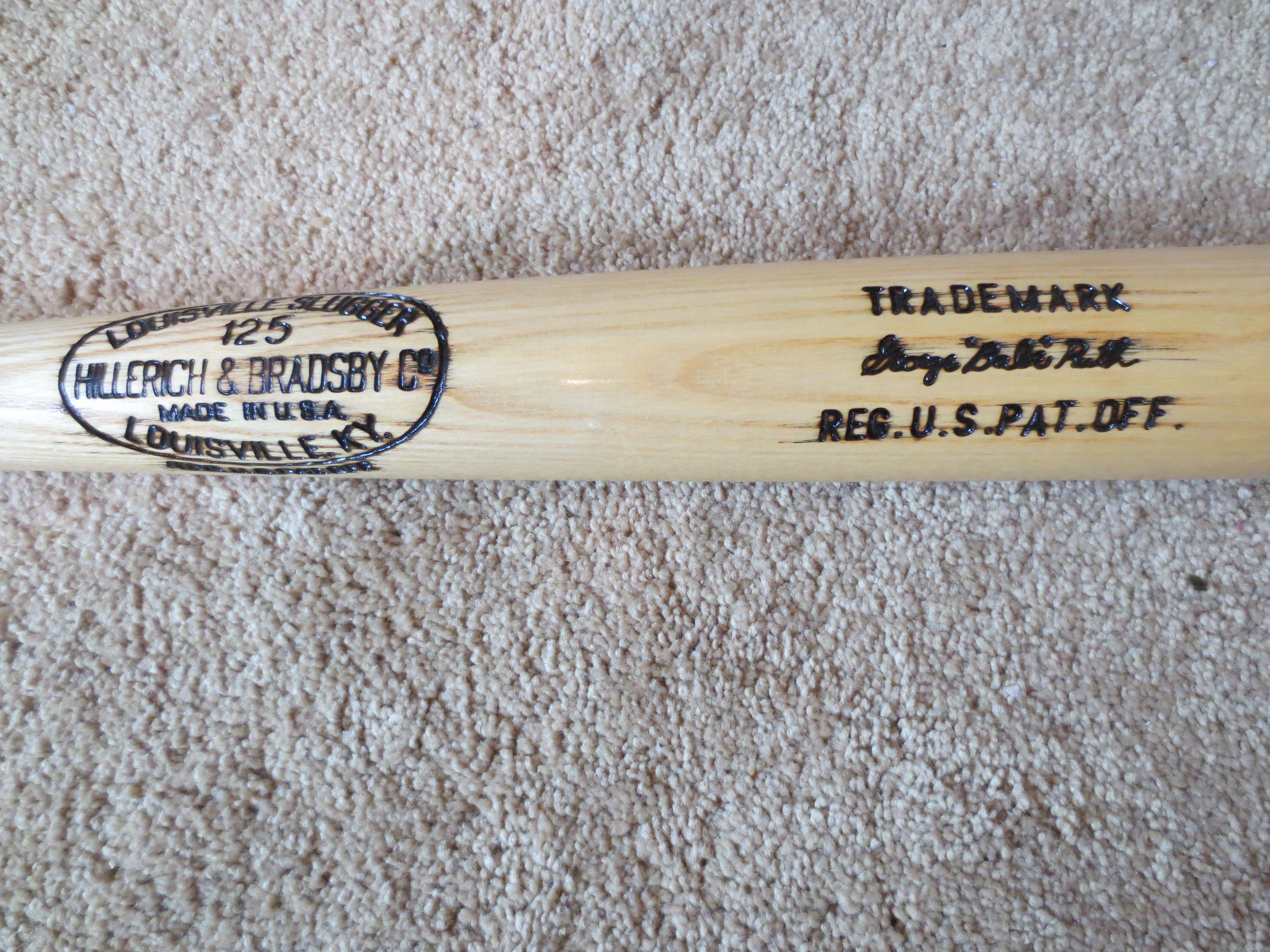 Lot Detail - Replica 1935 Babe Ruth Game Bat Louisville Slugger 125 34