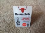 1966-67 Chicago Bulls basketball schedule  First Year in the NBA!!   RARE