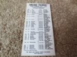 1961-62 Chicago Packers NBA basketball pocket schedule RARE