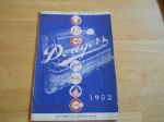 1952 Brooklyn Dodgers vs. New York Giants baseball program