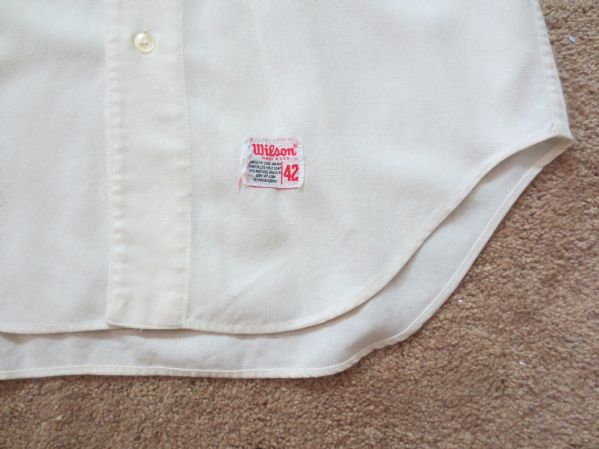 1971 Kansas City Royals game used game worn home flannel jersey Jerry Cram unaltered