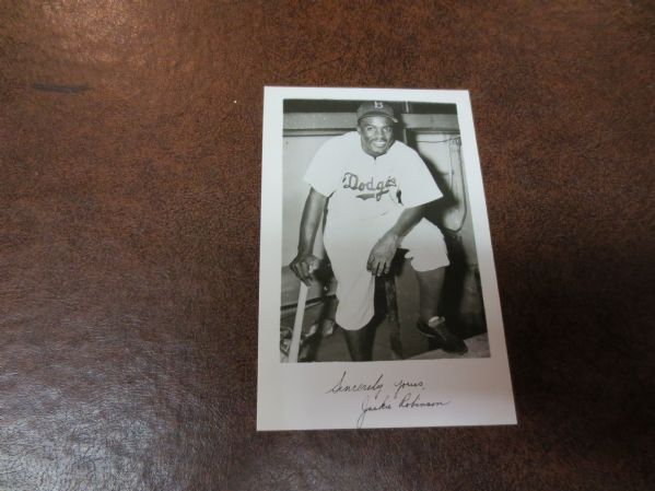 Jackie Robinson and Satchel Paige Baseball Postcards