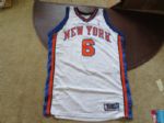 Ossie Schectman New York Knicks Anniversary Autographed Jersey  WOW