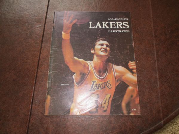 March 9, 1973 Boston Celtics at Los Angeles Lakers basketball program Jerry West cover