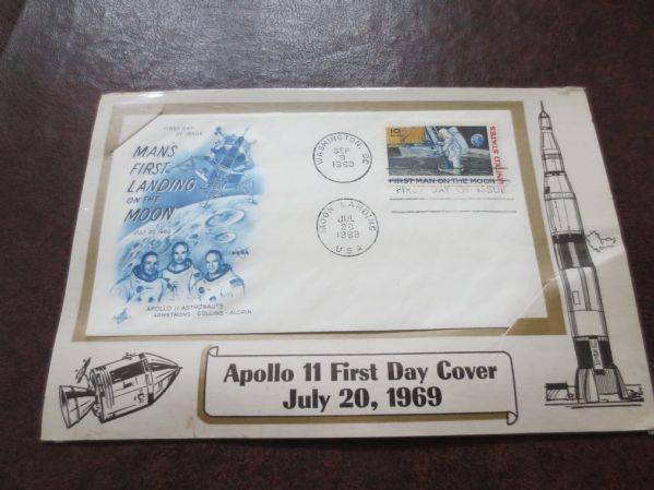 Apollo 11 First Day Cover July 20, 1969 Man's First Landing on the Moon