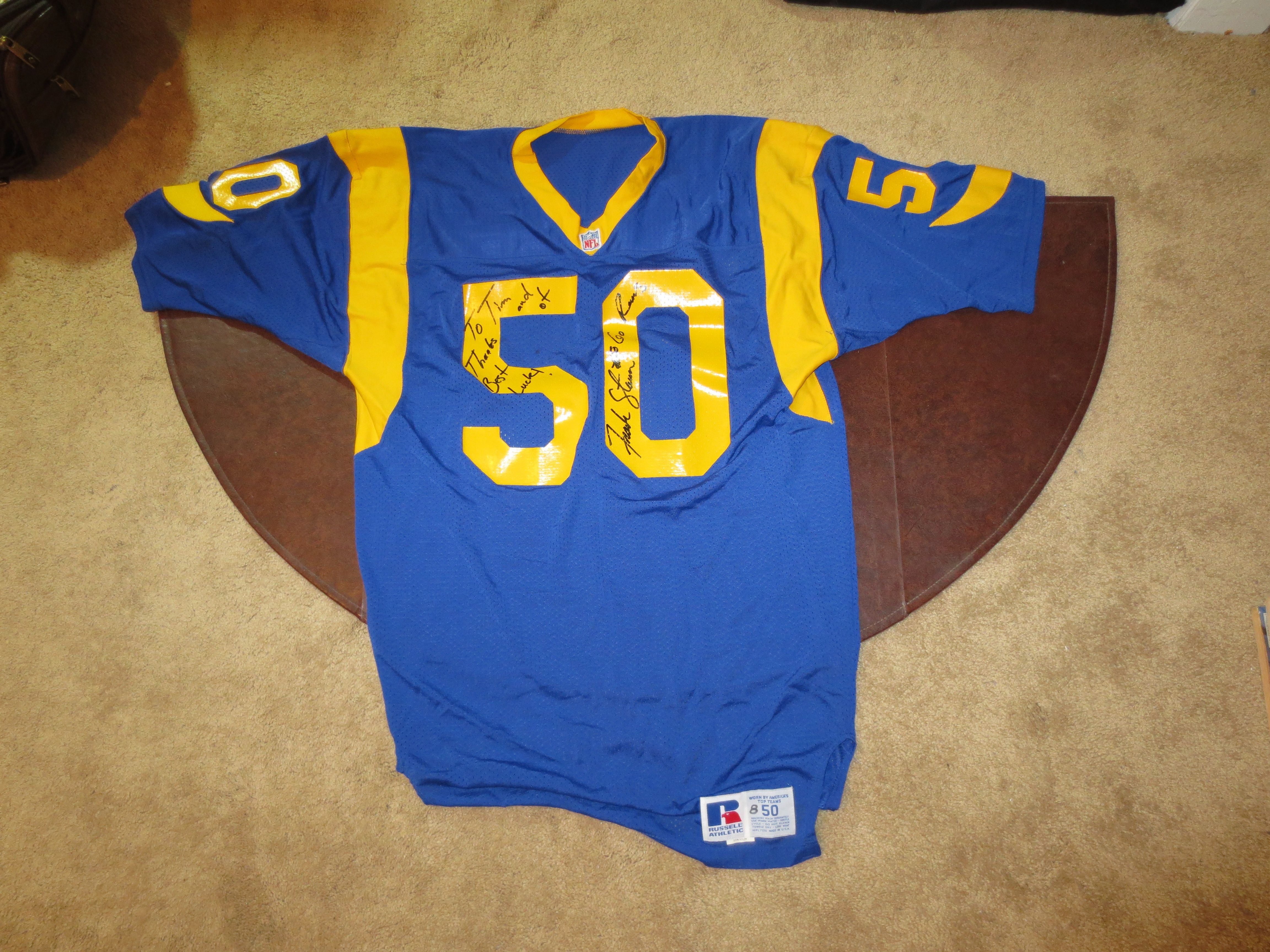 Lot Detail - 1989-91 Los Angeles Rams Frank Stams Game Used Game