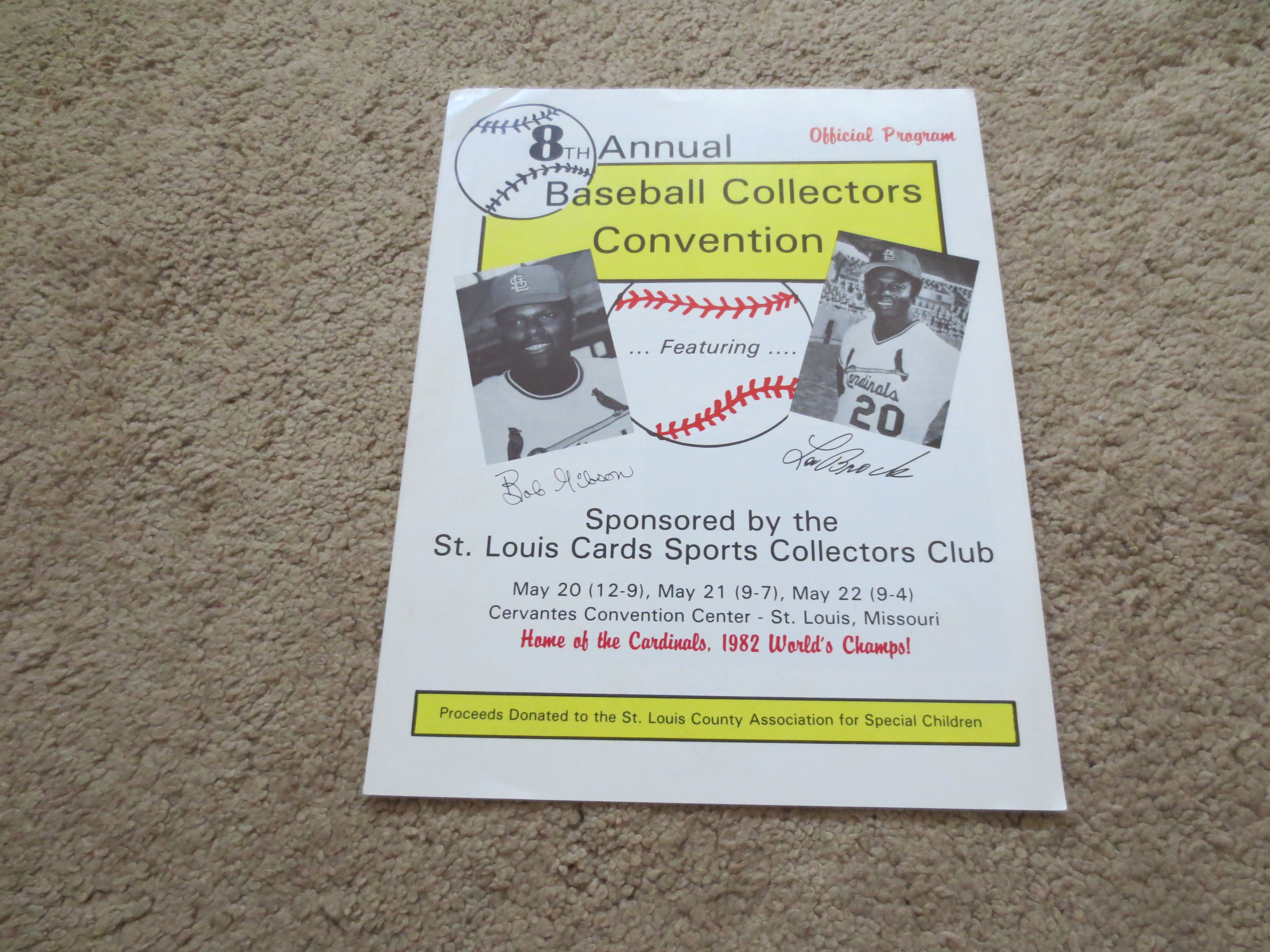 Lot Detail 1983 St. Louis Baseball Card Convention Program