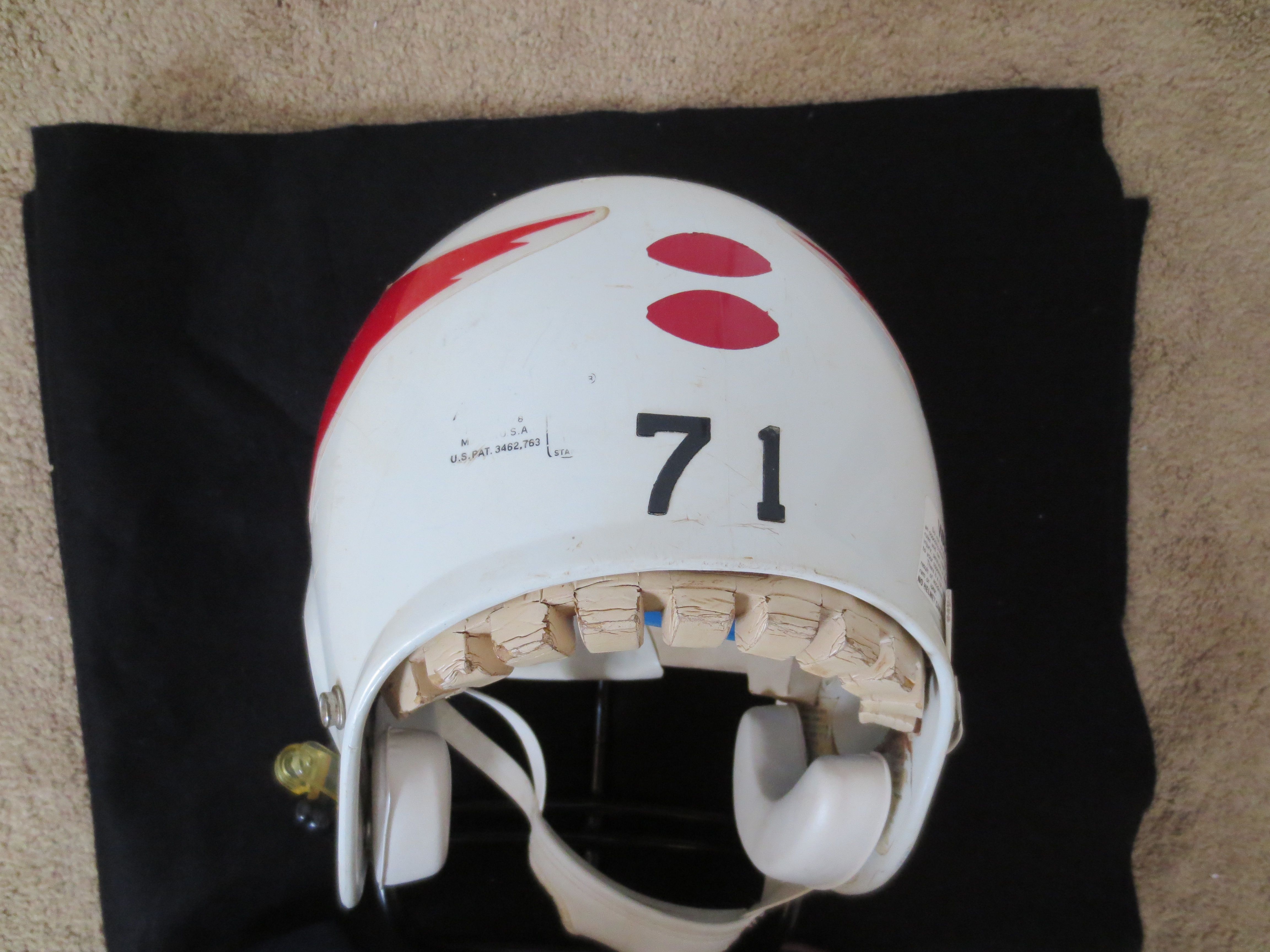 Lot Detail - Vintage St. Louis Cardinals Game Used? Football Helmet #71 BIKE