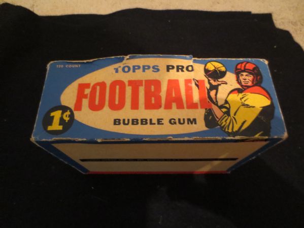 1957 Topps Football Empty 1 cent Wax Box  Unitas, Starr, Hornung Rookies
