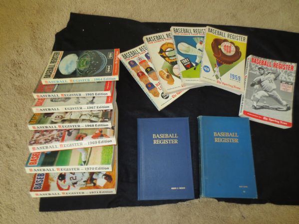 Complete Run Baseball Register 1940-2006 with Personal Copies Cronin, Laing WOW! 