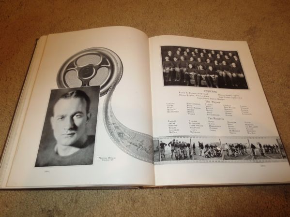 Knute Rockne, Four Horsemen, Gipp 1924 Notre Dame University School Yearbook