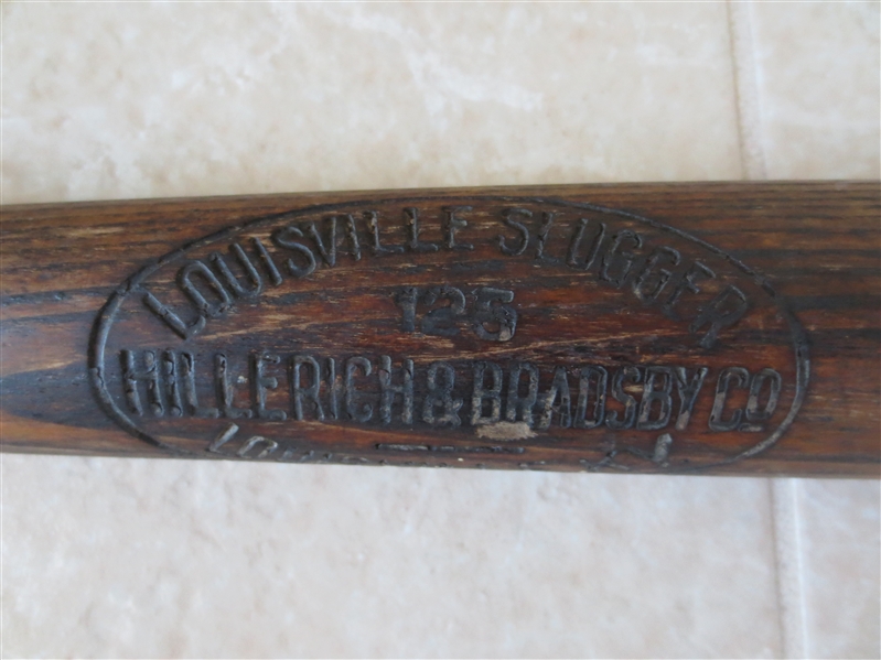 1920's Game Used ? Baseball Bat Louisville Slugger Sidewritten 36 