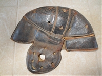 Circa 1910 Dog Eared Football Helmet  NEAT!
