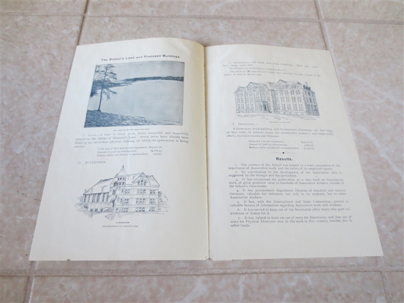 1894 YMCA Training School Program with James Naismith listed in faculty   WOW!