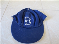 1950s Brooklyn Dodgers Don Bessent Game Used Worn Wilson baseball cap #46 WOW!
