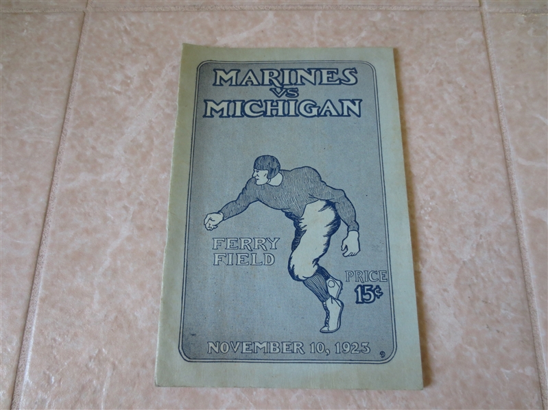 1923 Quantico Marines at Michigan Unbeaten season for Michigan!  RARE!