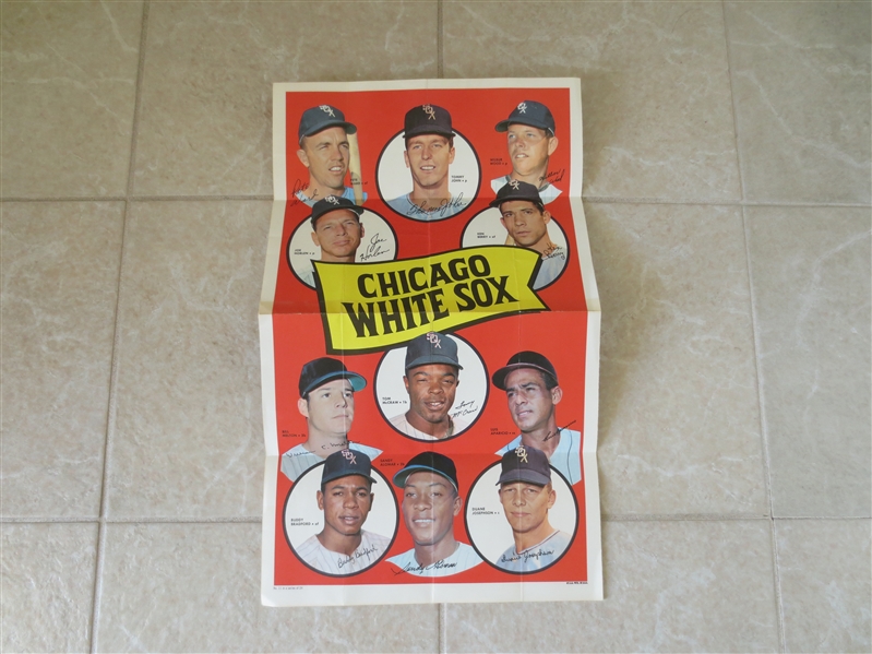 1969 Chicago White Sox Topps Team Poster 12 x 20 Tough to find #11