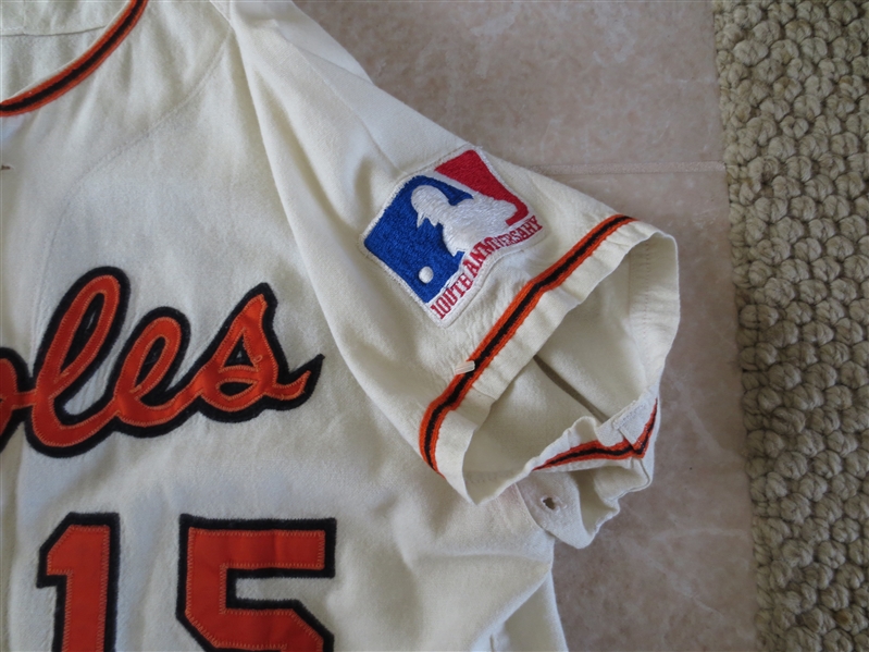 1969 Davey Johnson Baltimore Orioles Game Used Jersey #15  Used vs. Mets in World Series?