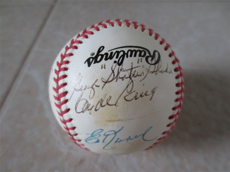 Autographed Duke Snider, Dale Murphy, Clyde King, George Shuba, Bill Pierce Rawlings National League Ball