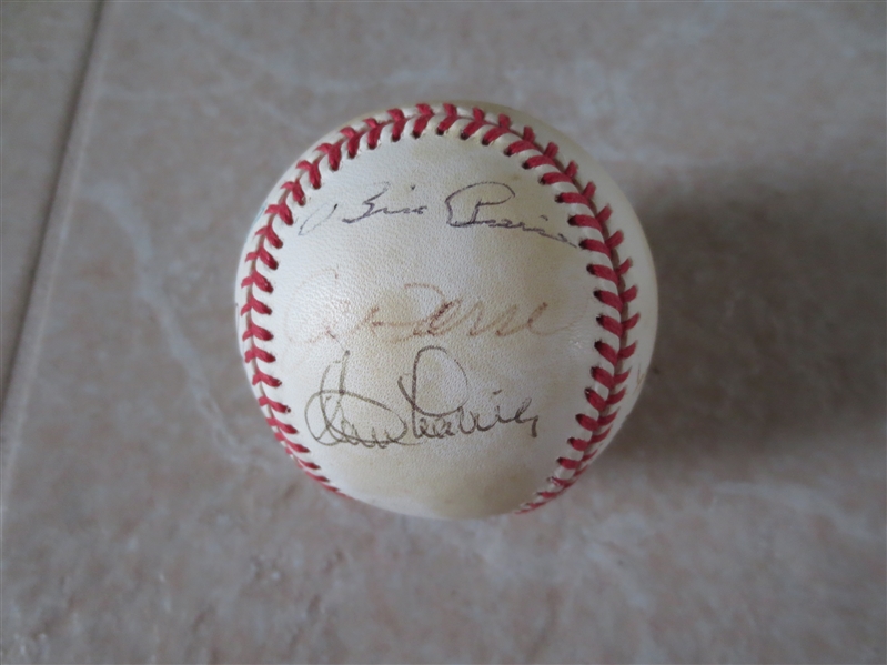 Autographed Duke Snider, Dale Murphy, Clyde King, George Shuba, Bill Pierce Rawlings National League Ball