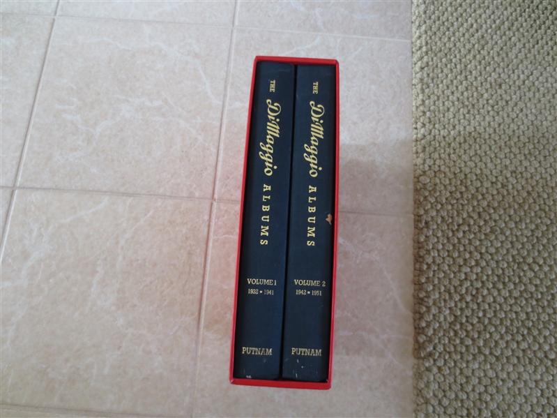 1989 The DiMaggio Albums hardcover books