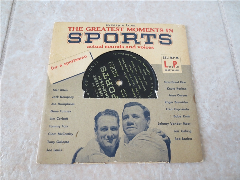 1955 Greatest Moments in Sports Babe Ruth/Lou Gehrig record