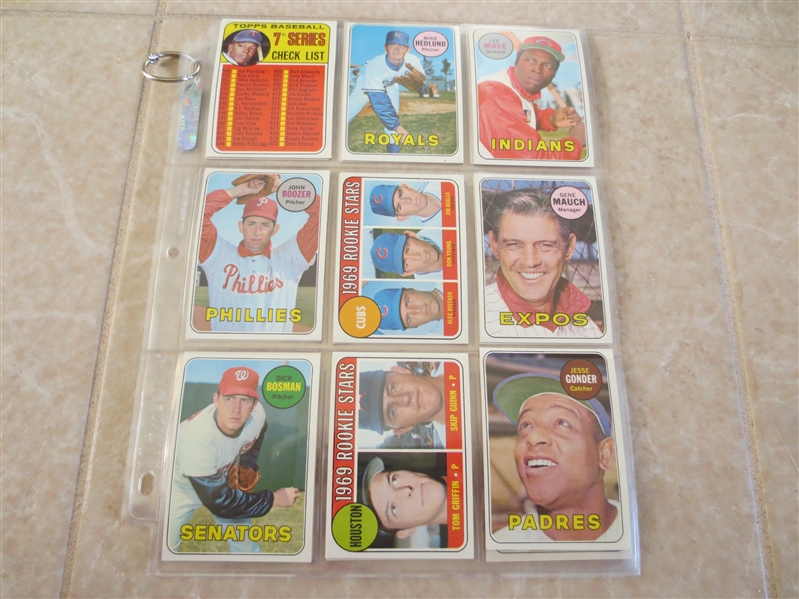 (20) different 1969 Topps High Number Baseball Cards (7th Series)  Super condition!  Send to PSA?