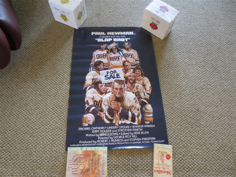 1977 Slap Shot Hockey Movie Poster Full Size, Paul Newman stars