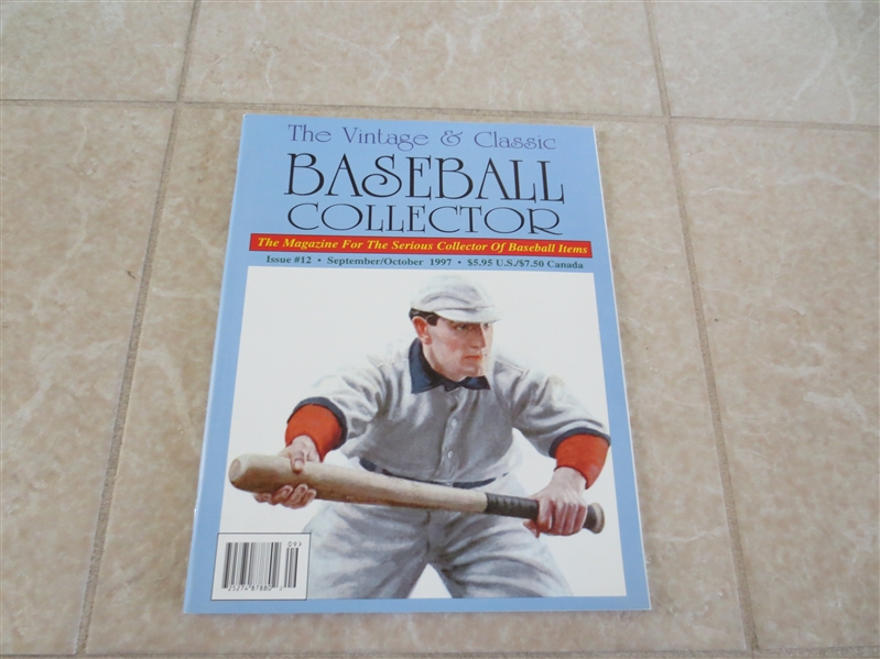Sept/Oct 1997 Vintage & Classic Baseball Collector Magazine #12