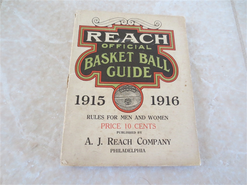 1915-16 Reach Basketball Guide