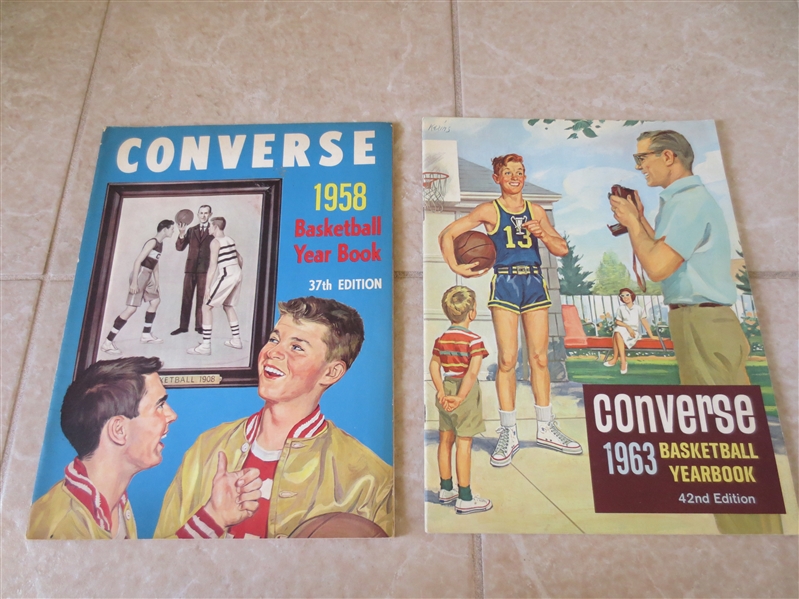 1958 & 1963 Converse Basketball Yearbooks