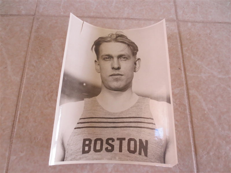1926 American Basketball League Type I Wire Photo Whitey Bernot Boston Whirlwinds RARE