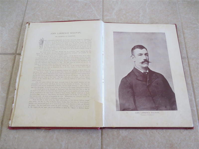 1894 Gladiators of the Prize Ring Hardcover Boxing Book by Billy Edwards  A Classic!