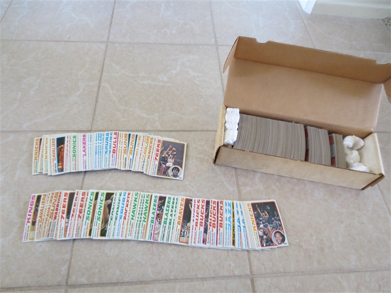 (550) 1978-79 Topps basketball cards with stars, much duplication