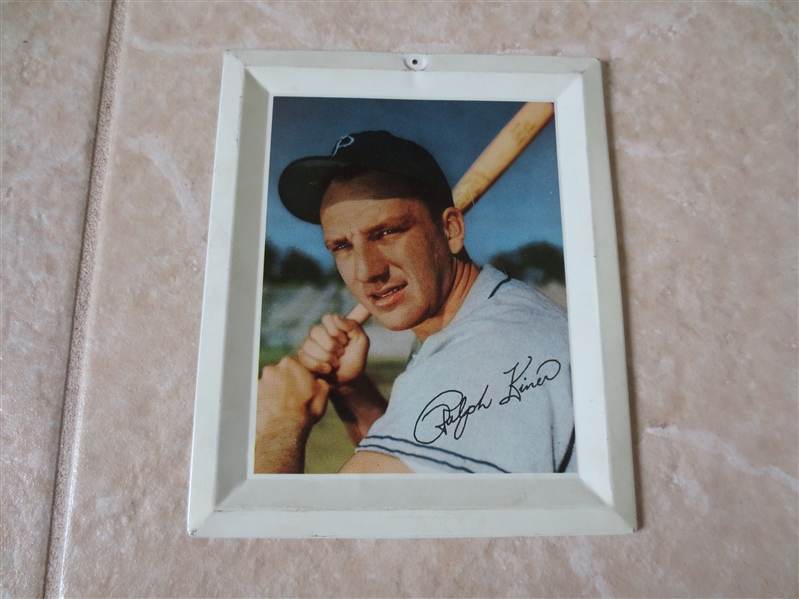 1950's Ralph Kiner Baseball Tin Tray 6 x 5  Hall of Fame