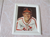 1950s Stan Musial Baseball Tin Tray Hall of Fame 6" x 5"