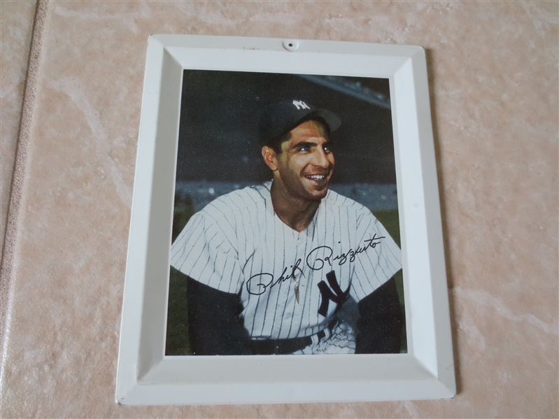 1950's Phil Rizzuto Baseball Tin Tray Hall of Fame 6 x 5