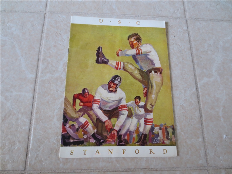 1927 USC at Stanford football program with John Wayne