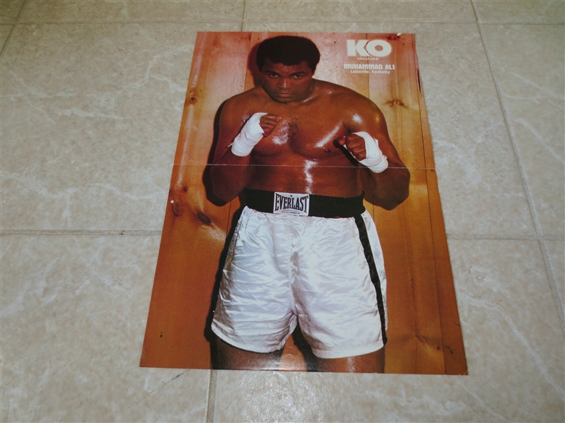 1978 Muhammad Ali KO Magazine Insert 10.5 x 16