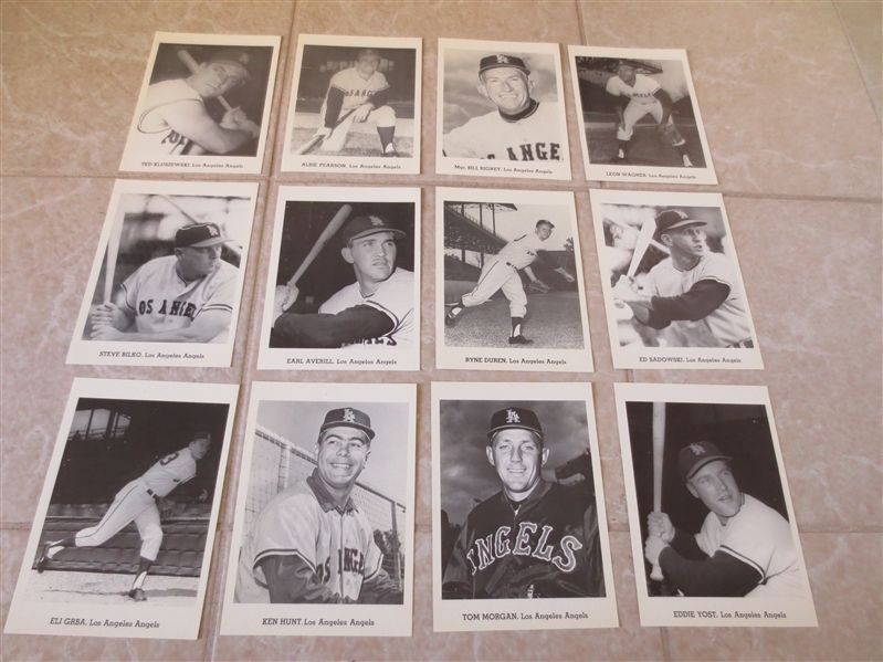 1962 Los Angeles Angels Picture Set with mailing envelope  NEAT!