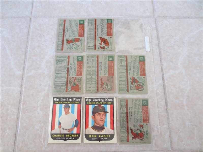 (23) 1955, 1959, 1960 Topps Baseball Cards 