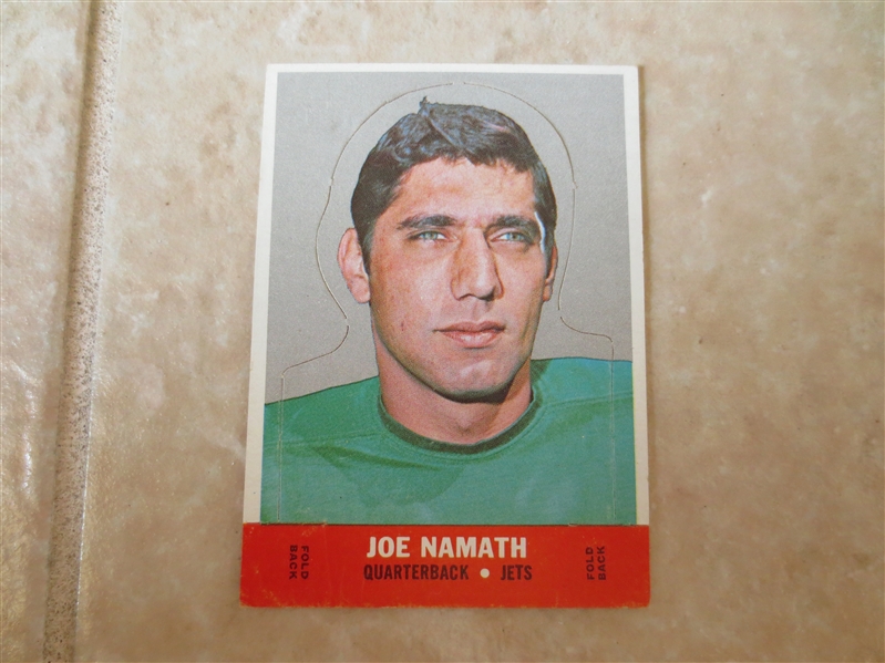 1968 Topps Stand-Ups Joe Namath football card #17