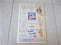 1951 Mickey Mantle 1st Road Scorecard WOW!
