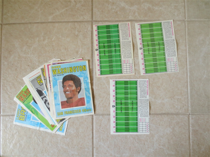 1971 Topps Pin-Ups Football complete set #1-32