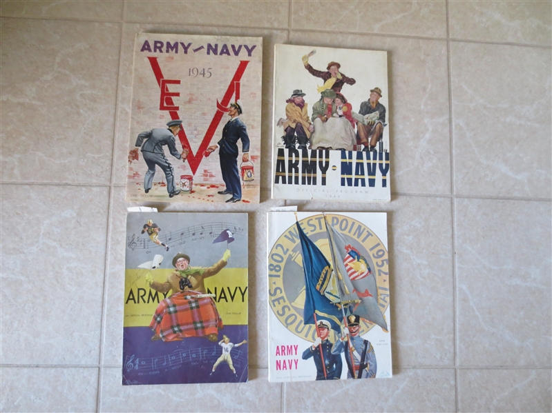 (11) 1940's-50's College Football Programs mostly Army vs. Navy
