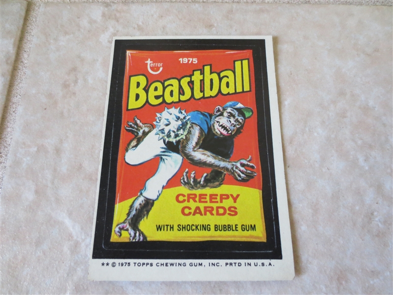 1975 Topps Wacky Pack Beastball card